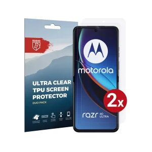 Rosso Motorola Razr 40 Ultra Screen Protector Ultra Clear Duo Pack