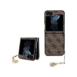 Samsung Guess Samsung Galaxy Z Flip 5 Hoesje Charm Back Cover Bruin
