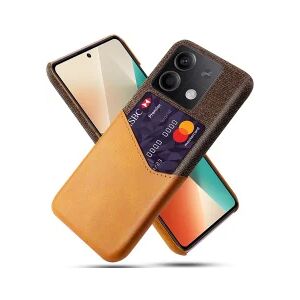 Xiaomi Redmi Note 13 5G Hoesje met Kaarthouder Back Cover Oranje