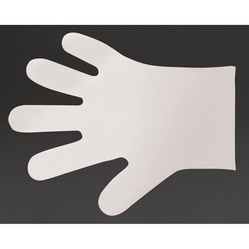 Vegware composteerbare handschoenen voor voedselbereiding wit - M (2400 stuks)