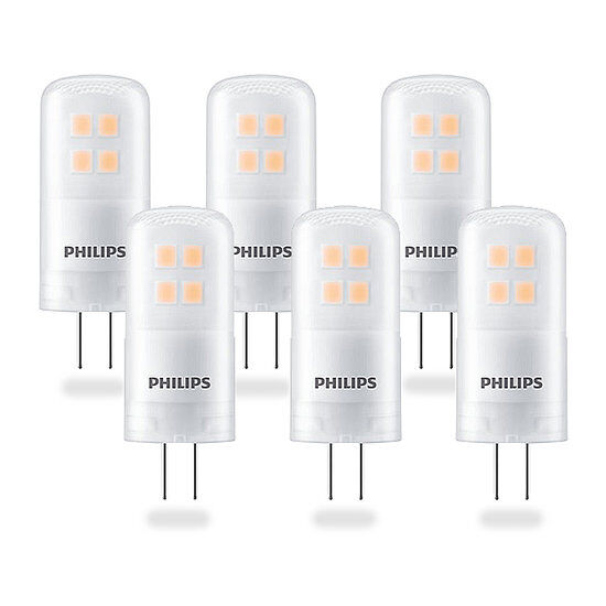 Philips CorePro 2,1W (20W) G4 LED Steeklamp Dimbaar Warm Wit 6-Pack