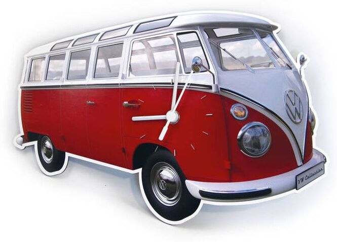 Brisa Wandklok Volkswagen T1 bus Bulli - Rood