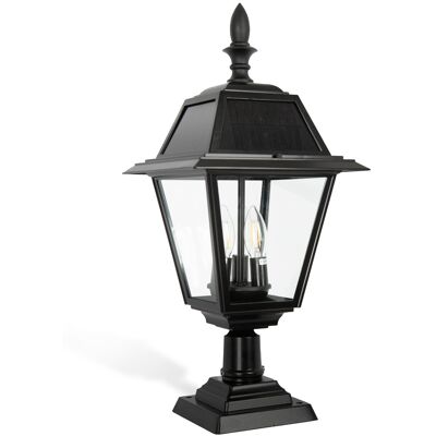 KS Verlichting Vincenzo Solar Sokkellamp Zwart KS Verlichting Vincenzo Solar Sokkellamp Zwart