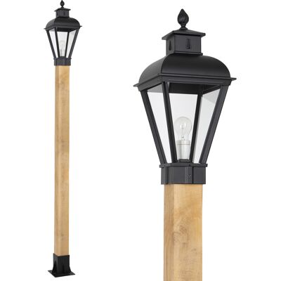 KS Verlichting Buitenlamp zwart Vondel WOOD Lantaarn tuinverlichting KS Verlichting Buitenlamp zwart Vondel WOOD Lantaarn tuinverlichting