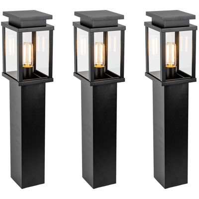 KS Verlichting 3x Jersey Tuinlamp Zwart 60cm met LED KS Verlichting 3x Jersey Tuinlamp Zwart 60cm met LED