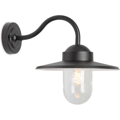 KS Verlichting Dolce Retro Muurlamp Zwart met 8W Bewegingssensor LED KS Verlichting Dolce Retro Muurlamp Zwart met 8W Bewegingssensor LED