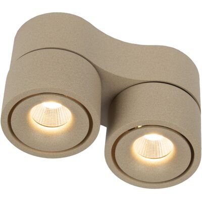 KS Verlichting Ole 2 Opbouwspot Champagne KS Verlichting Ole 2 Opbouwspot Champagne