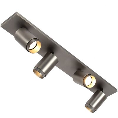 KS Verlichting Scott 4 Opbouwspot Gun Metal KS Verlichting Scott 4 Opbouwspot Gun Metal