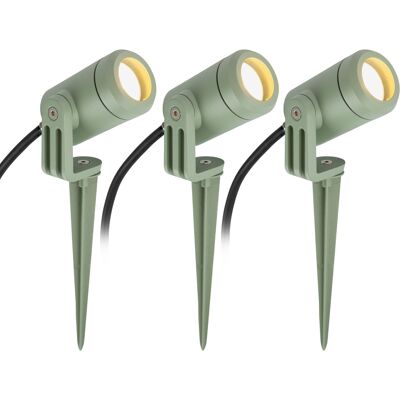 KS Verlichting 3x Mini LED Spike Tuinspot Groen KS Verlichting 3x Mini LED Spike Tuinspot Groen