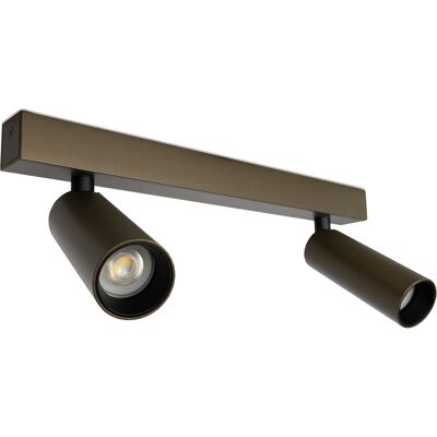 KS Verlichting Vigo 2-lichts Opbouwspot Brons KS Verlichting Vigo 2-lichts Opbouwspot Brons