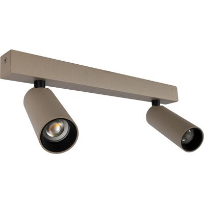 KS Verlichting Vigo 2-lichts Opbouwspot Champagne KS Verlichting Vigo 2-lichts Opbouwspot Champagne