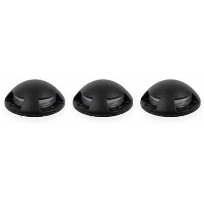 KS Verlichting Set van 3 Star 4-lichts Grondspot Zwart KS Verlichting Set van 3 Star 4-lichts Grondspot Zwart