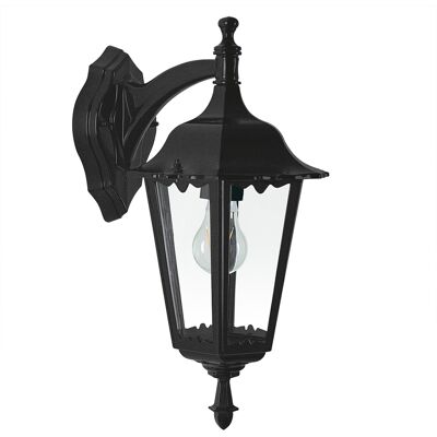 KS Verlichting Ancona Muurlamp hang Zwart met 8W Bewegingssensor LED KS Verlichting Ancona Muurlamp hang Zwart met 8W Bewegingssensor LED