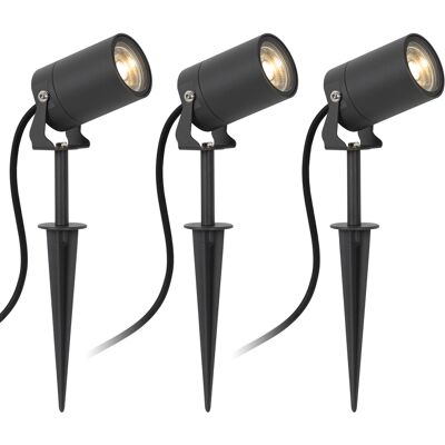 KS Verlichting 3x Stark Tuinspot Antraciet met LED KS Verlichting 3x Stark Tuinspot Antraciet met LED