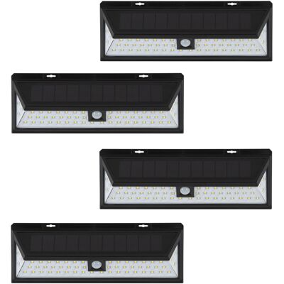 KS Verlichting 4 x Buitenlamp Zonne energie Solys L Solar Sensor Wandlamp Buiten Set KS Verlichting 4 x Buitenlamp Zonne energie Solys L Solar Sensor Wandlamp Buiten Set