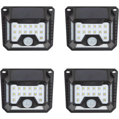 KS Verlichting 4 x Buitenlamp Zonne energie Solys S Sensor Solar Wandlamp Buiten Set KS Verlichting 4 x Buitenlamp Zonne energie Solys S Sensor Solar Wandlamp Buiten Set