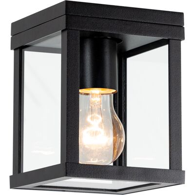 KS Verlichting Buitenplafondlamp industriële Jersey Zwart KS Verlichting Buitenplafondlamp industriële Jersey Zwart