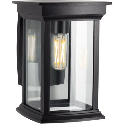 KS Verlichting Carlton Muurlamp Zwart met 8W bewegingssensor LED KS Verlichting Carlton Muurlamp Zwart met 8W bewegingssensor LED
