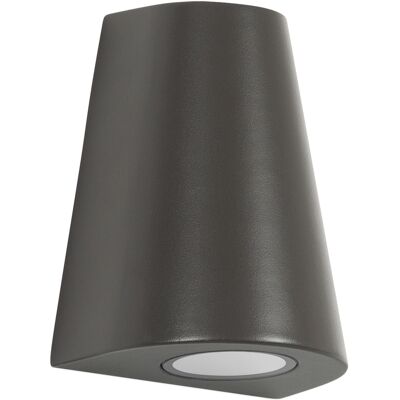 KS Verlichting Cone Muurlamp Antraciet met Lichtsensor LED KS Verlichting Cone Muurlamp Antraciet met Lichtsensor LED