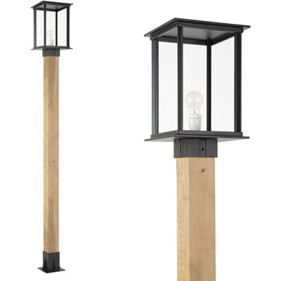 KS Verlichting Tuinlamp Capital XXL WOOD Lantaarn buitenlamp zwart KS Verlichting Tuinlamp Capital XXL WOOD Lantaarn buitenlamp zwart