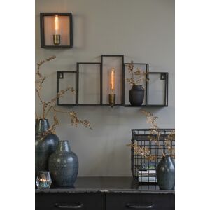 Light & Living Wandlamp Bally mat zwart ‒ rechthoekige metalen wandlamp 65×30 cm Light & Living Wandlamp Bally mat zwart ‒ rechthoekige metalen wandlamp 65×30 cm