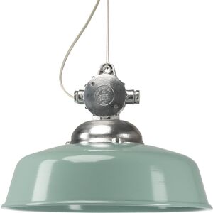 KS Verlichting Hanglamp aan ketting Detroit Retro aluminium met Groene deksel KS Verlichting Hanglamp aan ketting Detroit Retro aluminium met Groene deksel