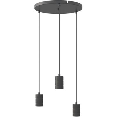 Lampen pendel Calex Multicord set zwart 3x E27 Lampen pendel Calex Multicord set zwart 3x E27