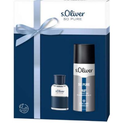 s.Oliver So Pure Men 30 ml + deo spray geschenkset s.Oliver So Pure Men 30 ml + deo spray geschenkset