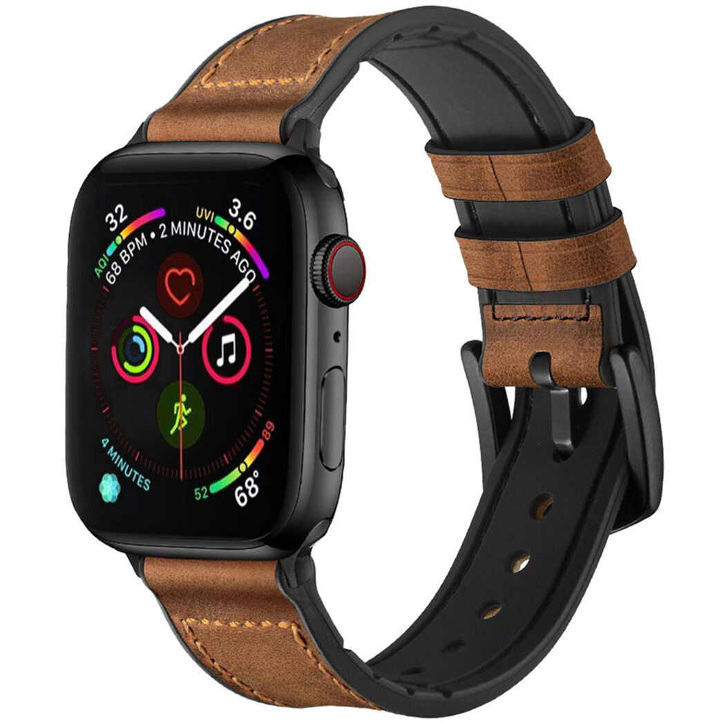 iMoshion Apple Watch 44 mm: iMoshion Echt lederen bandje