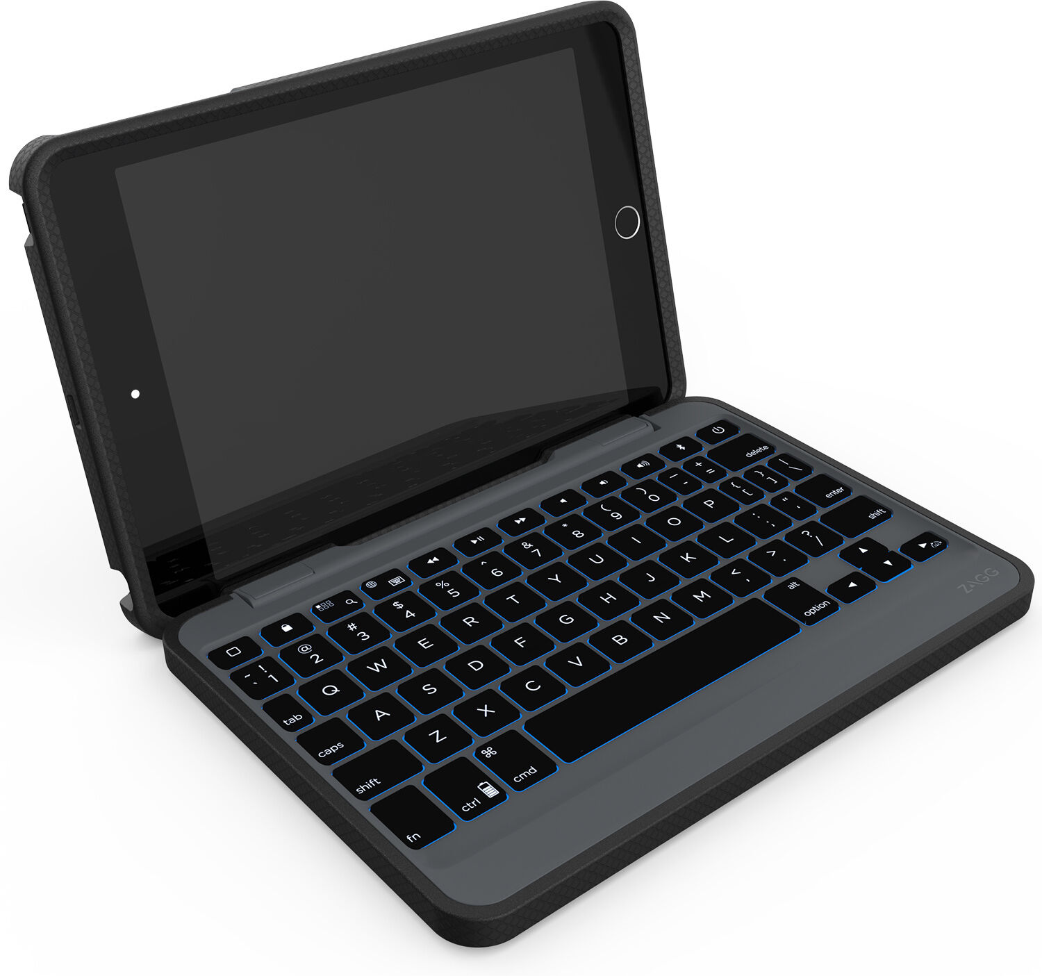 ZAGG Apple iPad Mini (2019) Hoes: ZAGG Rugged Messenger Keyboard Case