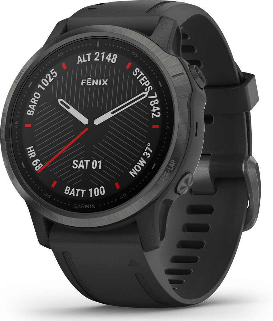 Garmin Smartwatches Fenix 6S Sapphire Zwart