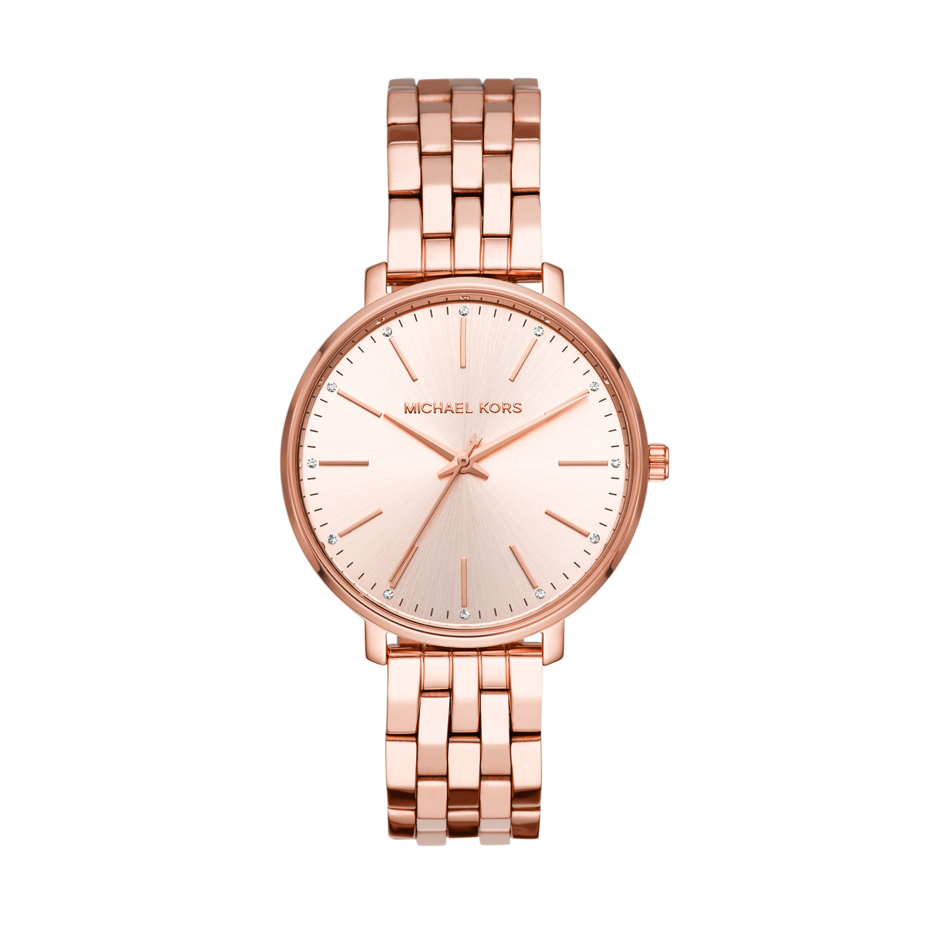 Michael Kors MK3897 Horloge Pyper staal rosekleurig 38 mm