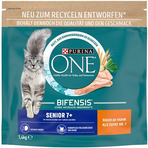 1,4kg Purina One Senior 7+ droog kattenvoer