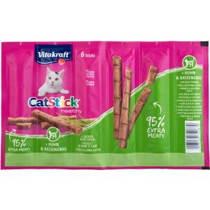 6x6g Cat Stick Healthy Kip & kattengras Vitakraft Kattensnacks