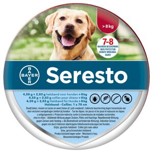 Seresto 15% korting! Op Seresto vlooienhalsband voor honden - Voor Honden > 8 kg (Halsband 70 cm)