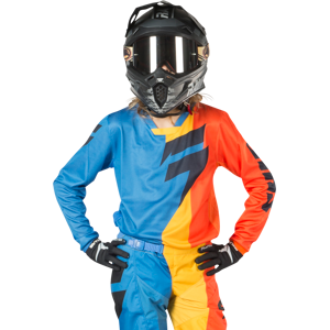 Crosstrui Kinderen Shift Youth White Tarmac Oranje-Blauw MX 18 -