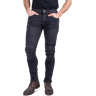 Motorjeans Course Norman Tapered Fit Washed Donkergrijs -