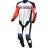 Motorpak Macna Diabro 1st. Leer Wit-Rood-Blauw -