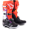 Crosslaarzen Alpinestars Tech 10 Zwart-Rood-Flou Oranje -