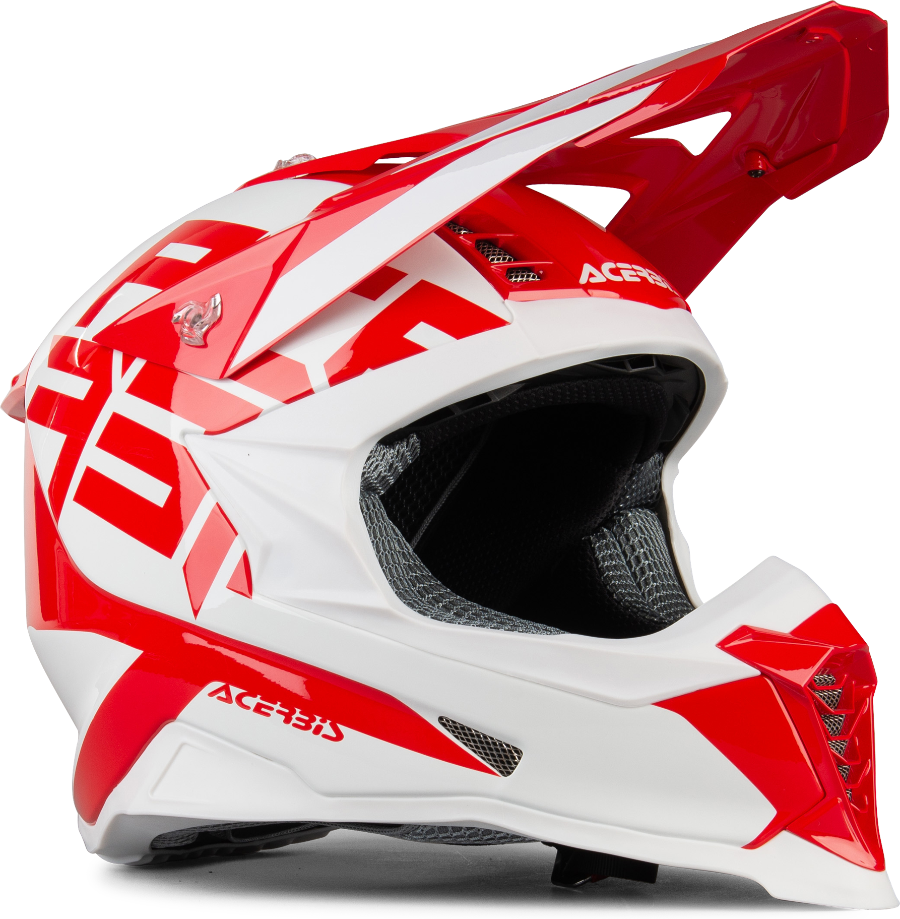 Acerbis Crosshelm Acerbis X-Racer VRT Rood-Wit  - Wit