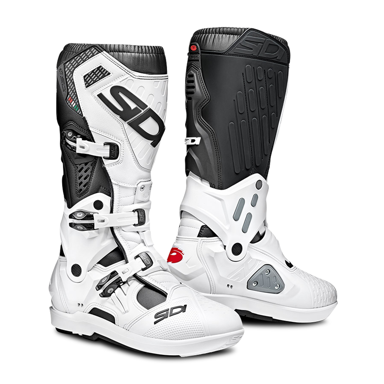 Sidi Crosslaarzen Sidi ATOJO SRS Wit-Zwart  - Zwart