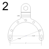 RAM® Mounts Gastankbasis - Zwart