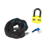 Slot pakket Alarm Remschijfslot + 12mm Ketting Oxford BIG Boss -