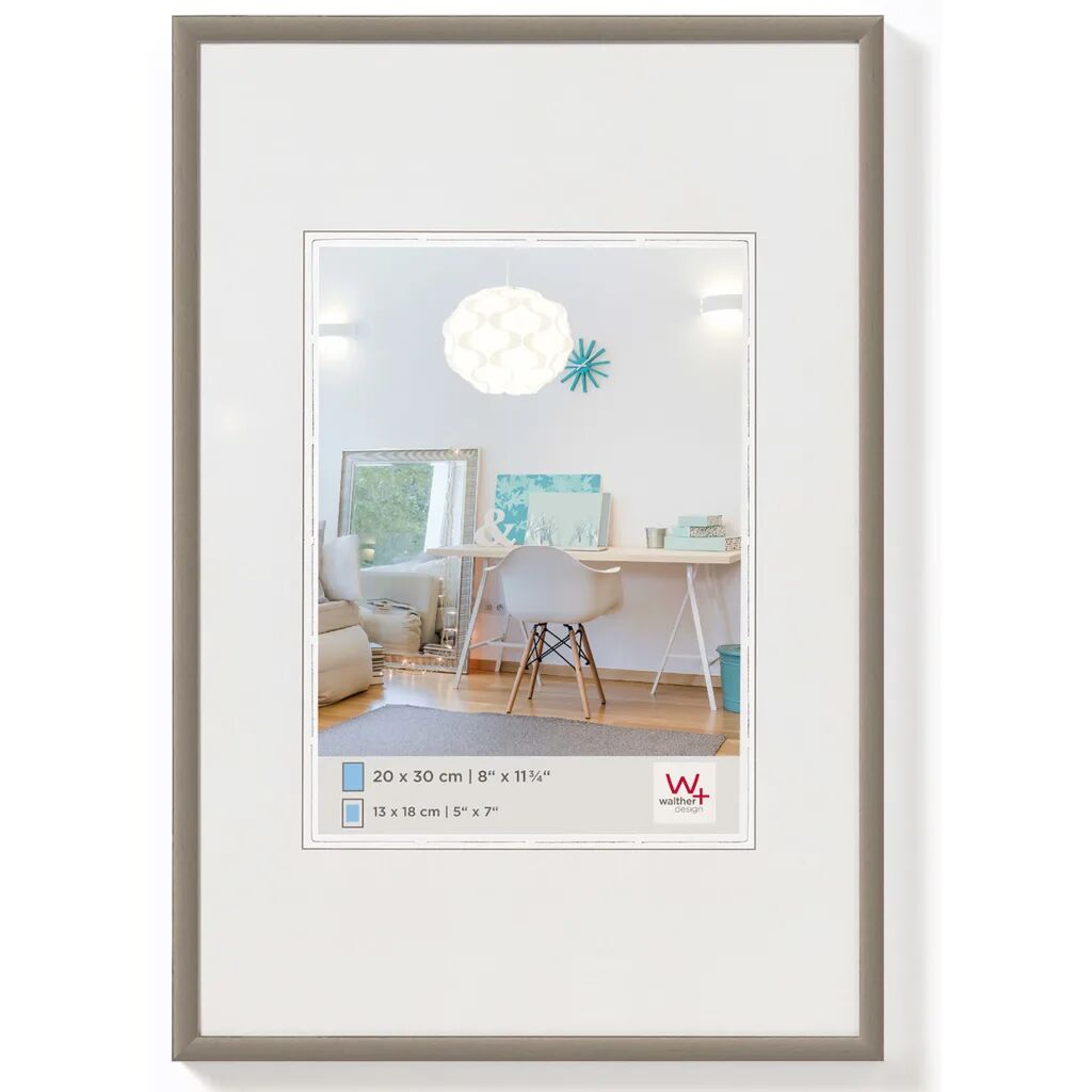 Walther Design Fotolijst New Lifestyle 50x60 cm staalkleurig