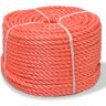 vidaXL Touw gedraaid 14 mm 250 m polypropyleen oranje