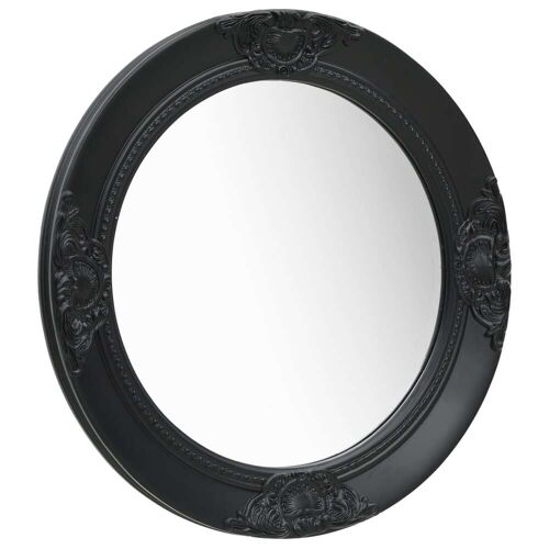 vidaXL Wandspiegel barok stijl 50 cm zwart