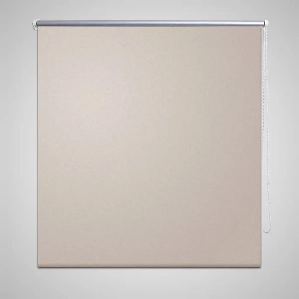 vidaXL Rolgordijn verduisterend blackout 140 x 230 cm beige