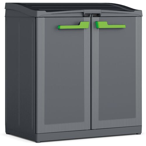 Keter Recyclingkast Moby Compact Recycling System 100 cm grafietgrijs