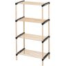 Storage solutions Schoenenrek met 4 schappen 49x28x92,5 cm hout