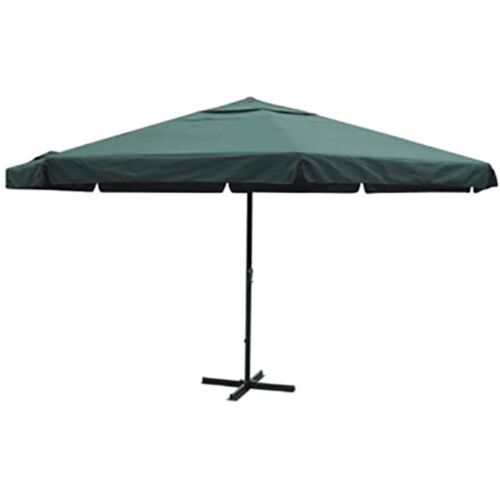 vidaXL Parasol Samos 500 cm aluminium groen